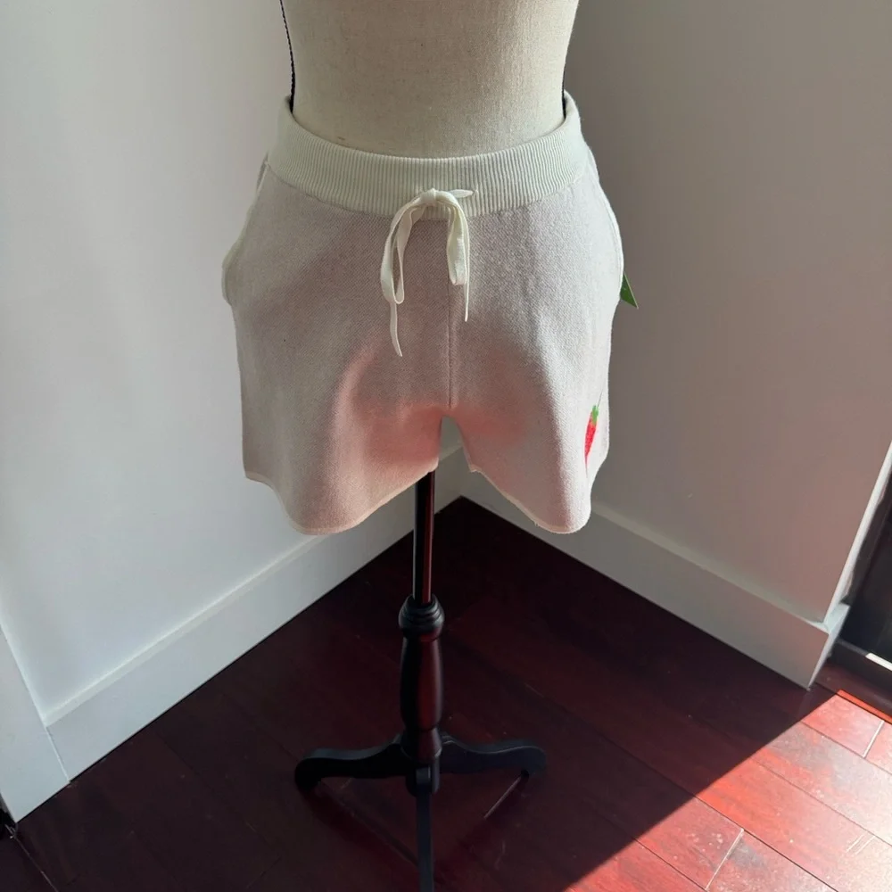 Kate spade x Target sweater knit strawberry shorts size XXS new with tags
